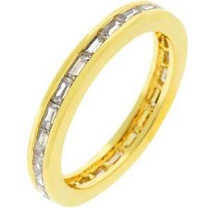   Plate Eternity Stacker Anniversary Ring (Size 5,6,7,8,9,10) Jewelry
