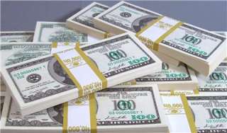 PROP Movie Money 10k Bundles $50,000.00 New Style $100s  