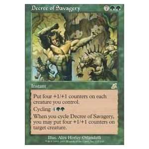    the Gathering   Decree of Savagery   Scourge   Foil Toys & Games