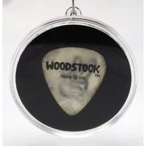   Sign Guitar Pick Christmas Tree Ornament   White: Everything Else
