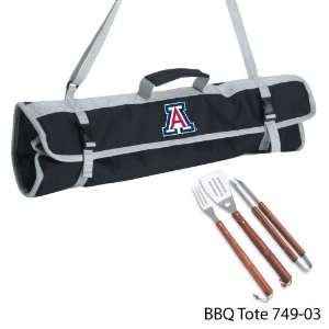  University of Arizona 3 Piece BBQ Tote Case Pack 8: Sports 