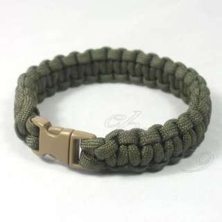 Paracord 550 7 Strand Weave Survival Bracelet w/ Buckle  