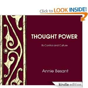 Thought Power  Its Control and Culture: Annie Besant:  