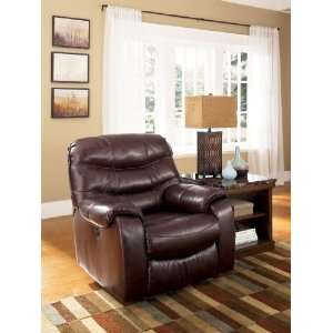  Famous CollectionBurgundy Recliner by Famous Brand 