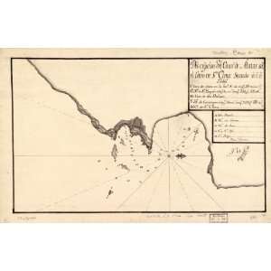  1746 map: Camarones Bay, Argentina: Home & Kitchen