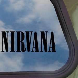 Nirvana Black Decal Grunge Kurt Cobain Truck Window Sticker:  