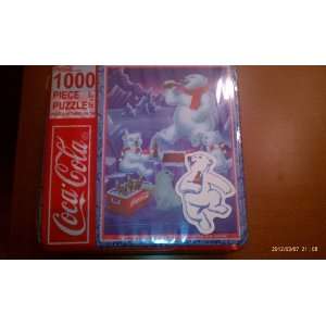  Coca Cola 1,000 Piece Polar Bear Puzzle Tin Toys & Games