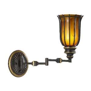  Ainsley Espresso Swing Arm Wall Sconce: Home Improvement