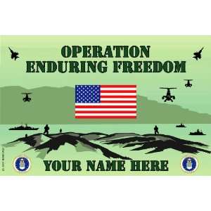 Air Force Enduring Freedom Small Vehicle Bumper Sticker
