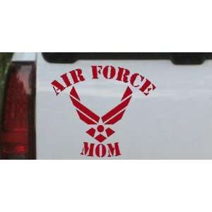 6in X 6.8in Red    Air Force Mom Military Car Window Wall Laptop Decal 