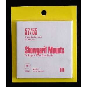  Showgard Pre Cut Clear Stamp Mounts Size 57/55 Everything 