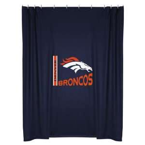 NFL Denver Broncos Locker Room Shower Curtain