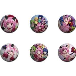 Set of 6 TOKYO MEW MEW Pinback Buttons 1.25 Pins / Badges 