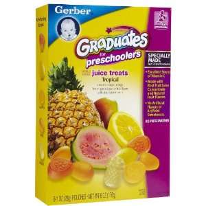 Gerber Graduates Juice Treats   Tropical Fruit 6 oz.:  