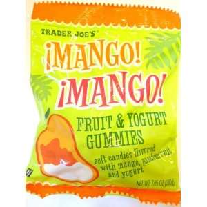 Trader Joes Mango  Mango  Fruit & Yogurt Gummies Soft Candies 