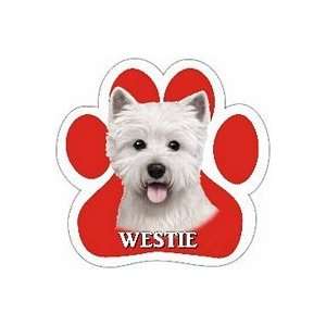  Westie Paw Shaped Car Magnet: Everything Else