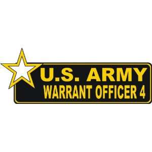  United States Army Warrant Officer 4 Bumper Sticker Decal 