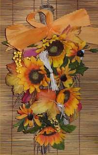 Fall Harvest Floral Wall Arrangement Sunflower Decor #1  