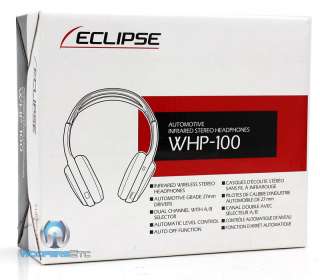 WHP 100 ECLIPSE AUTOMOTIVE INFRARED STEREO HEADPHONES DUAL CHANNEL A/B 