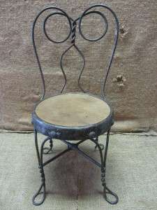   Ice Cream Chair > Antique Old Stool Parlor Soda Fountain 7045  