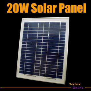 20W Watt Solar Panel Power Charger 12V Battery + Free 10A Solar 