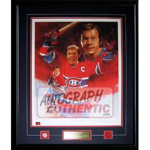  Autographed Yvan Cournoyer Lithograph (Limited Edition of 