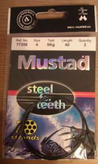 MUSTAD Steel For Teeth Wire Fishing Leader Pike Musky  