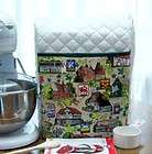 WHITE QUILTED Kitchen Aid MIXER Stand cover ENGLISH IRISH COTTAGE 