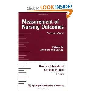 com Measurement of Nursing Outcomes, 2nd Edition, Volume 3 Self Care 