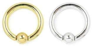 14K Gold Captive Bead Ring CBR 10g   8g High Quality  