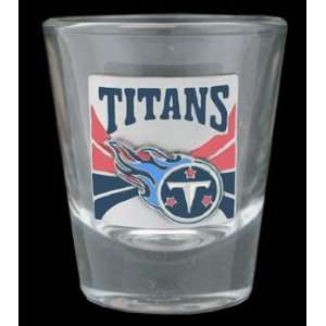 Tennessee Titans Round NFL Shot Glass:  Sports & Outdoors