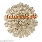   3D WHITE CERAMIC WALL Plaque Decor Art FLOWER French Country Chic