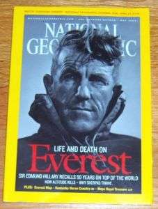 National Geographic May 2003 Mt Everest Edmund Hillary  