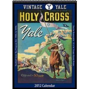 Vintage Yale Football 2012 Wall Calendar
