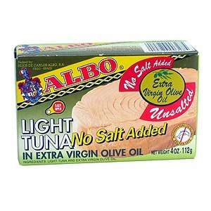 Albo Tuna in Olive Oil No Salt 4 oz (112 Grocery & Gourmet Food