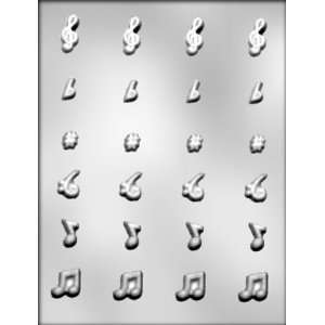Inch Music Notes Chocolate Candy Mold  