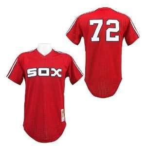  Chicago White Sox Carlton Fisk Authentic 1972 BP Jersey 