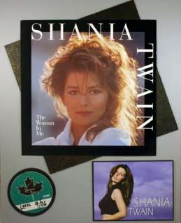 SHANIA TWAIN 1995 THE WOMAN IN ME MATTED POSTER & PASS  
