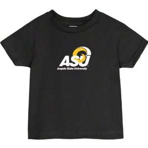  Angelo State Rams Black Toddler/Kids Logo T Shirt: Sports 