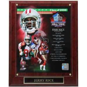 San Francisco 49ers #80 Jerry Rice 10.5 x 13 2010 Hall of Fame 