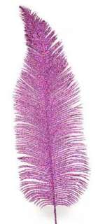   long pink glitter fern sprays Price is for 12 individual fern fronds