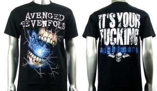 Avenged Sevenfold A7X Hard Rock Biker Men T shirt Sz L  