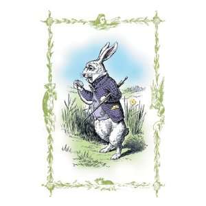  Alice in Wonderland: The White Rabbit 12X18 Art Paper with 