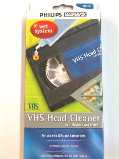Philips Magnavox VHS Head Cleaner Non abrasive Wet  