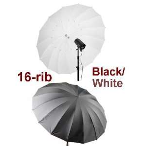  60 150cm Black/White 16 Rib Reflective Umbrella for Alienbees 