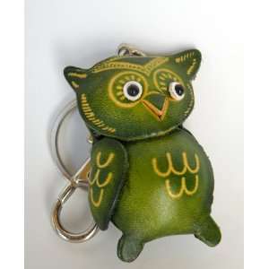  Elegant Leather Hand Crafts Owl Key Holder/Key Ring/Key 