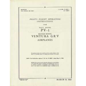  Lockheed PV 1 Aircraft Flight Manual Lockheed Books