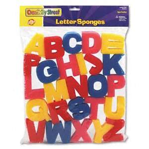   Letters, 3 High, A Z capital Letters, 26 sponges/pack