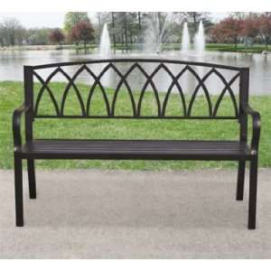  Steel Arch Bench: Patio, Lawn & Garden