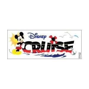  Sticko Disney Title Dimensional Sticker Mickey/Cruise; 3 